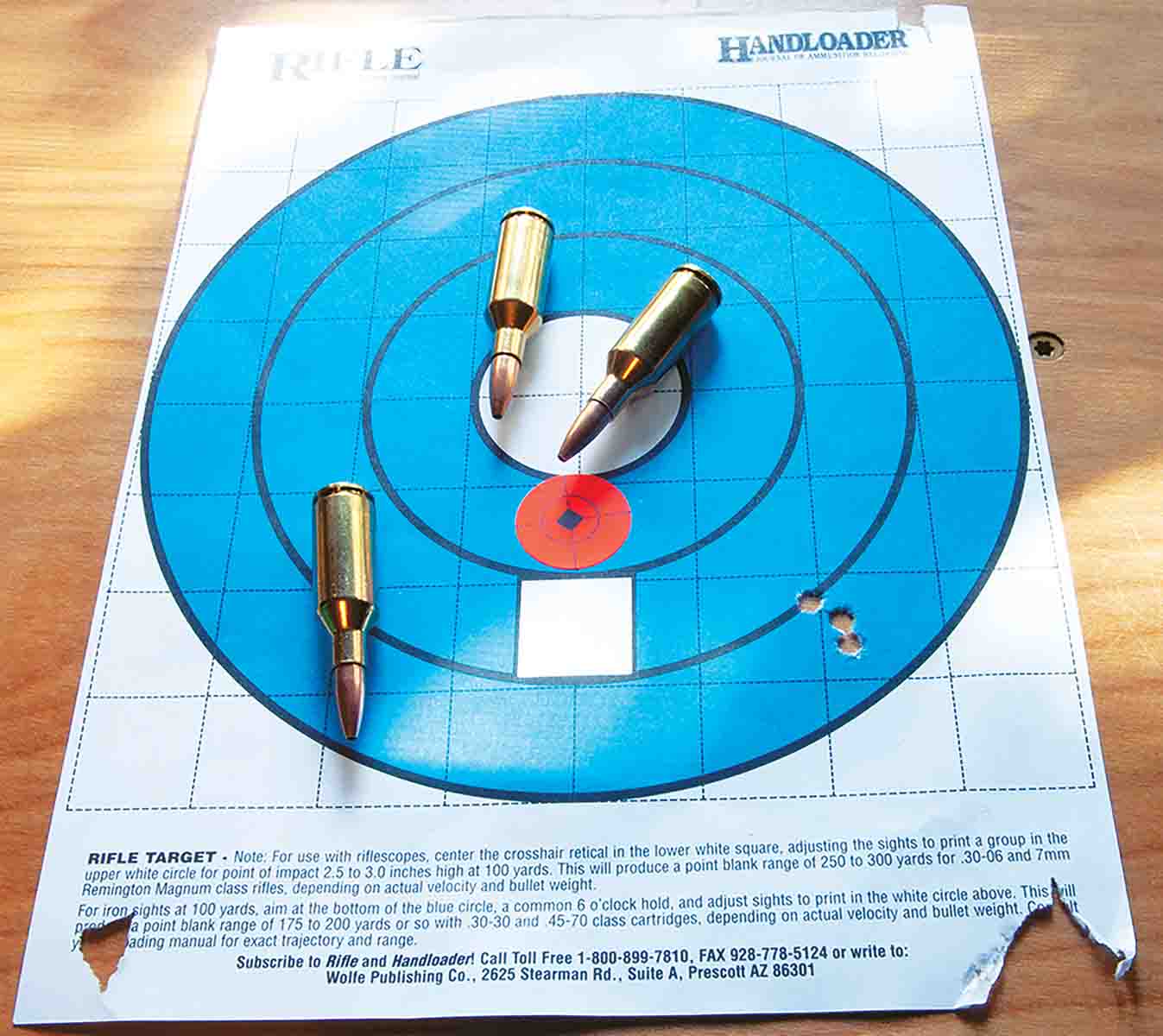 Winchester Super X Positive Expanding Point factory loads provided this .554-inch group at 100 yards.